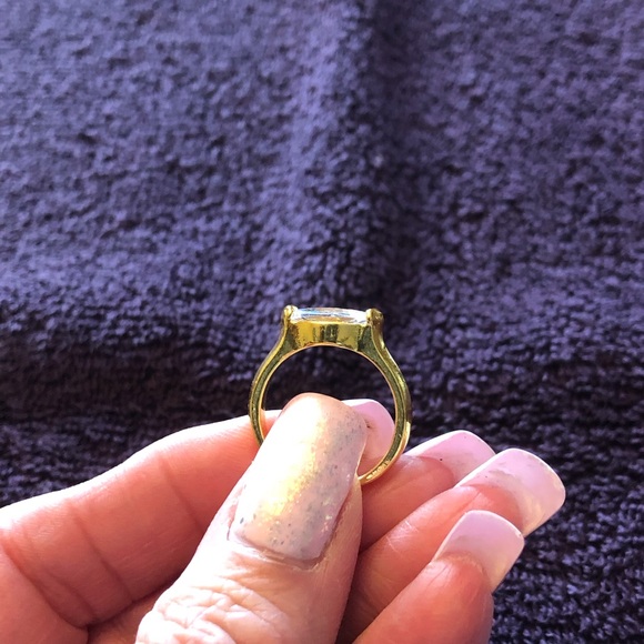 CZ solitaire ring - Picture 2 of 3